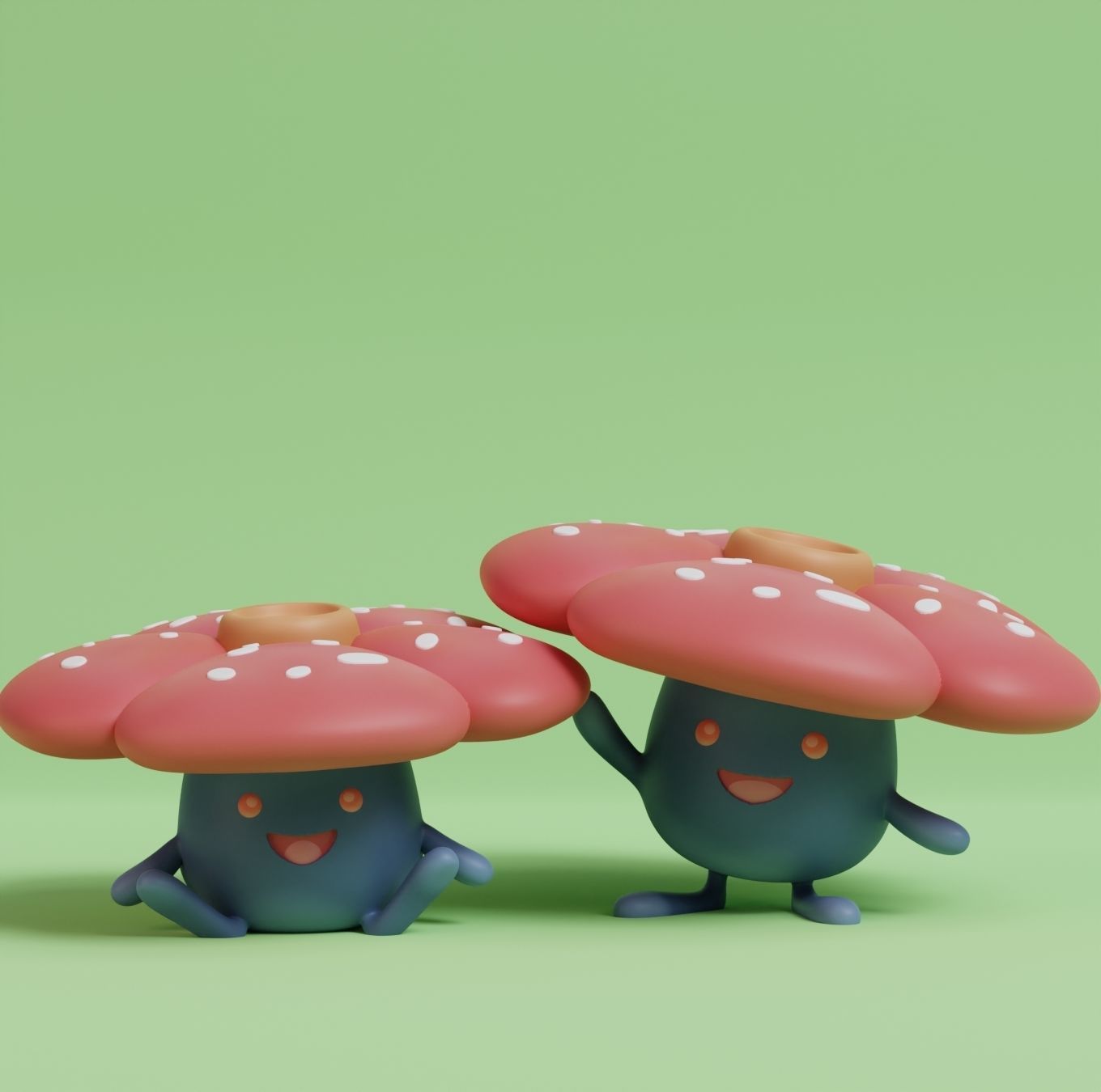 Pokemon - Oddish Gloom Vileplume and Bellossom 3D print model_7
