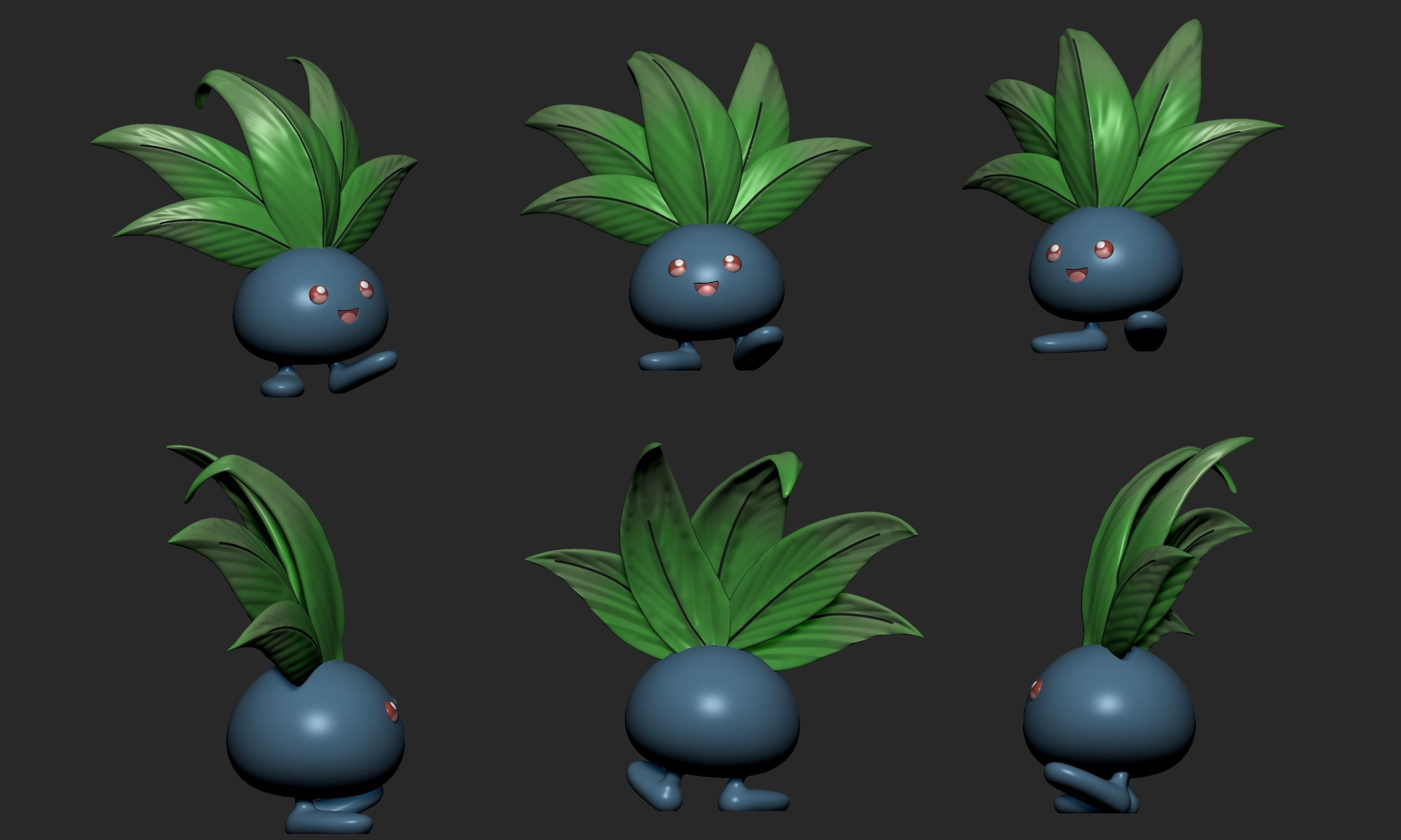 Pokemon - Oddish Gloom Vileplume and Bellossom 3D print model_3