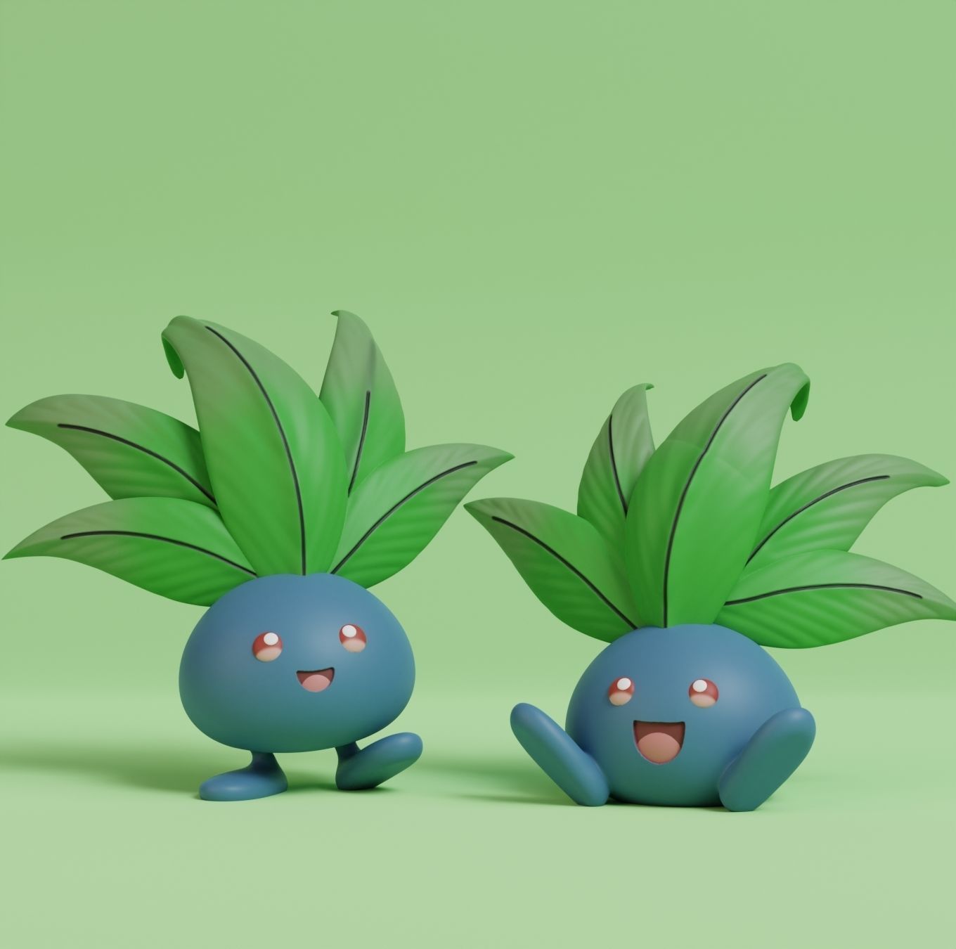Pokemon - Oddish Gloom Vileplume and Bellossom 3D print model_1