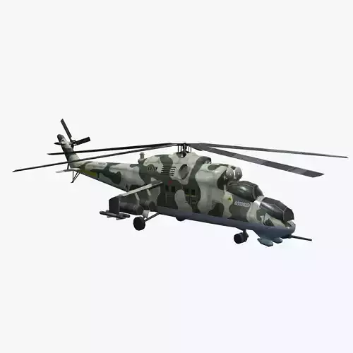 Low Poly Mil Mi-24