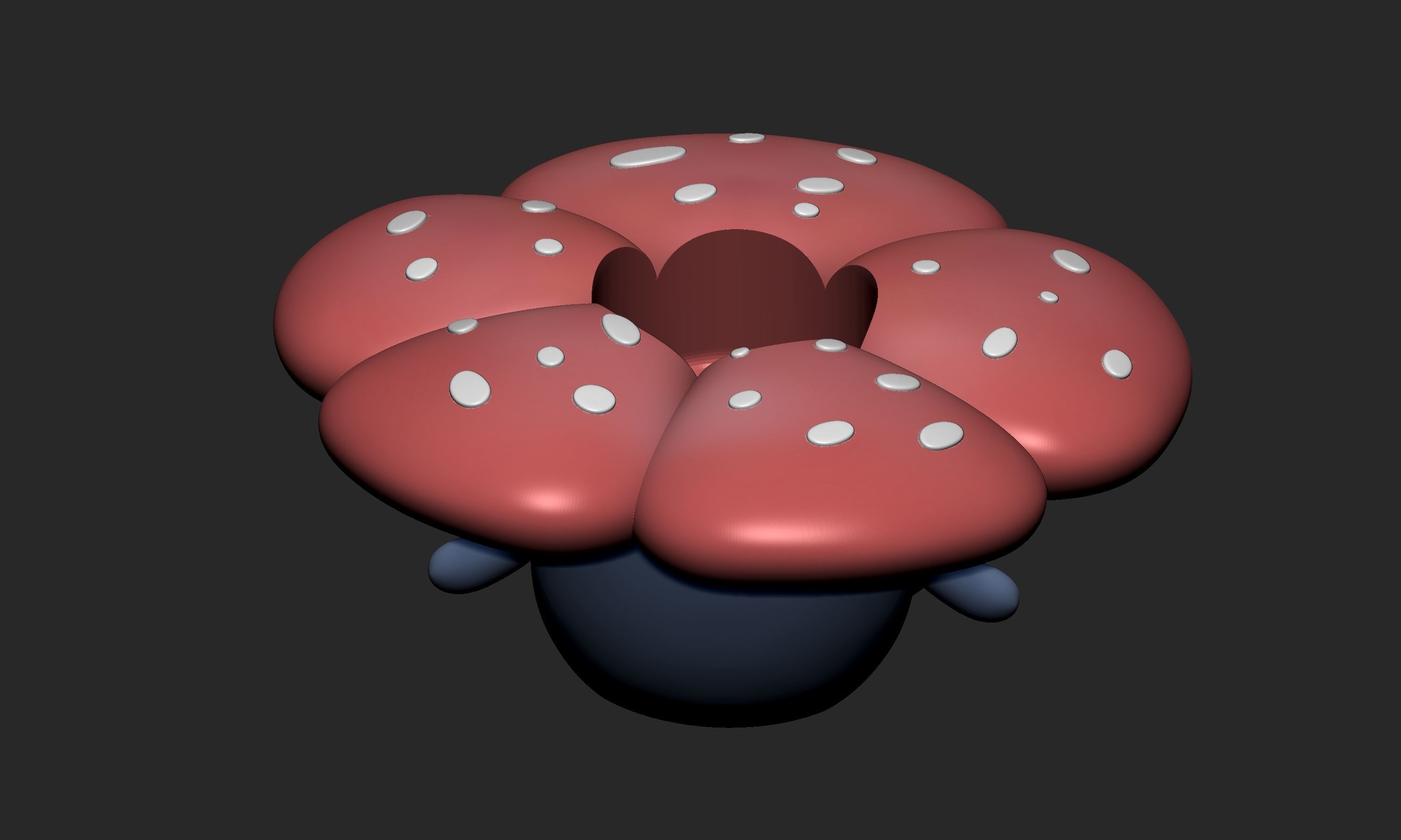 Pokemon - Plant Vase Oddish Gloom and Vileplume 3D print model_12