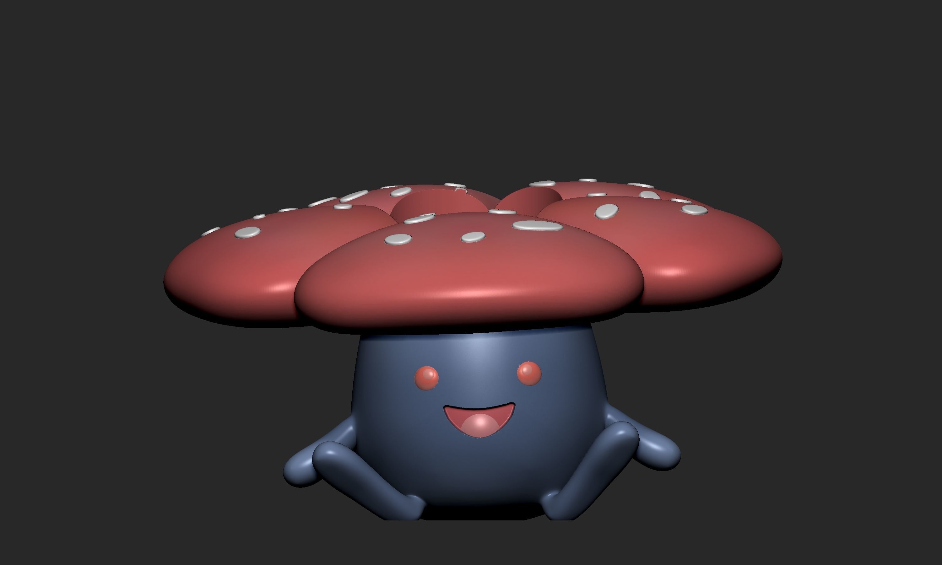 Pokemon - Plant Vase Oddish Gloom and Vileplume 3D print model_13