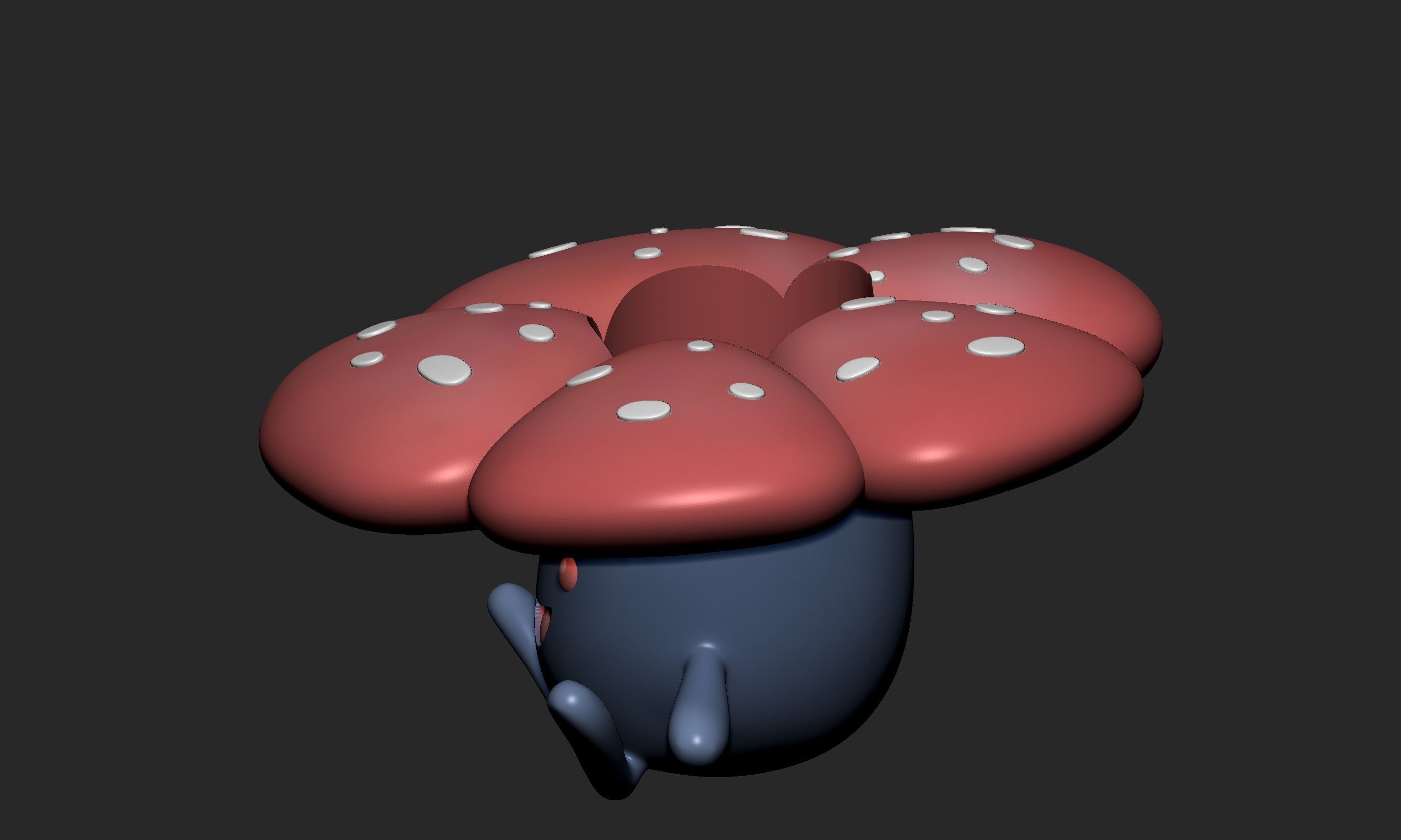 Pokemon - Plant Vase Oddish Gloom and Vileplume 3D print model_15