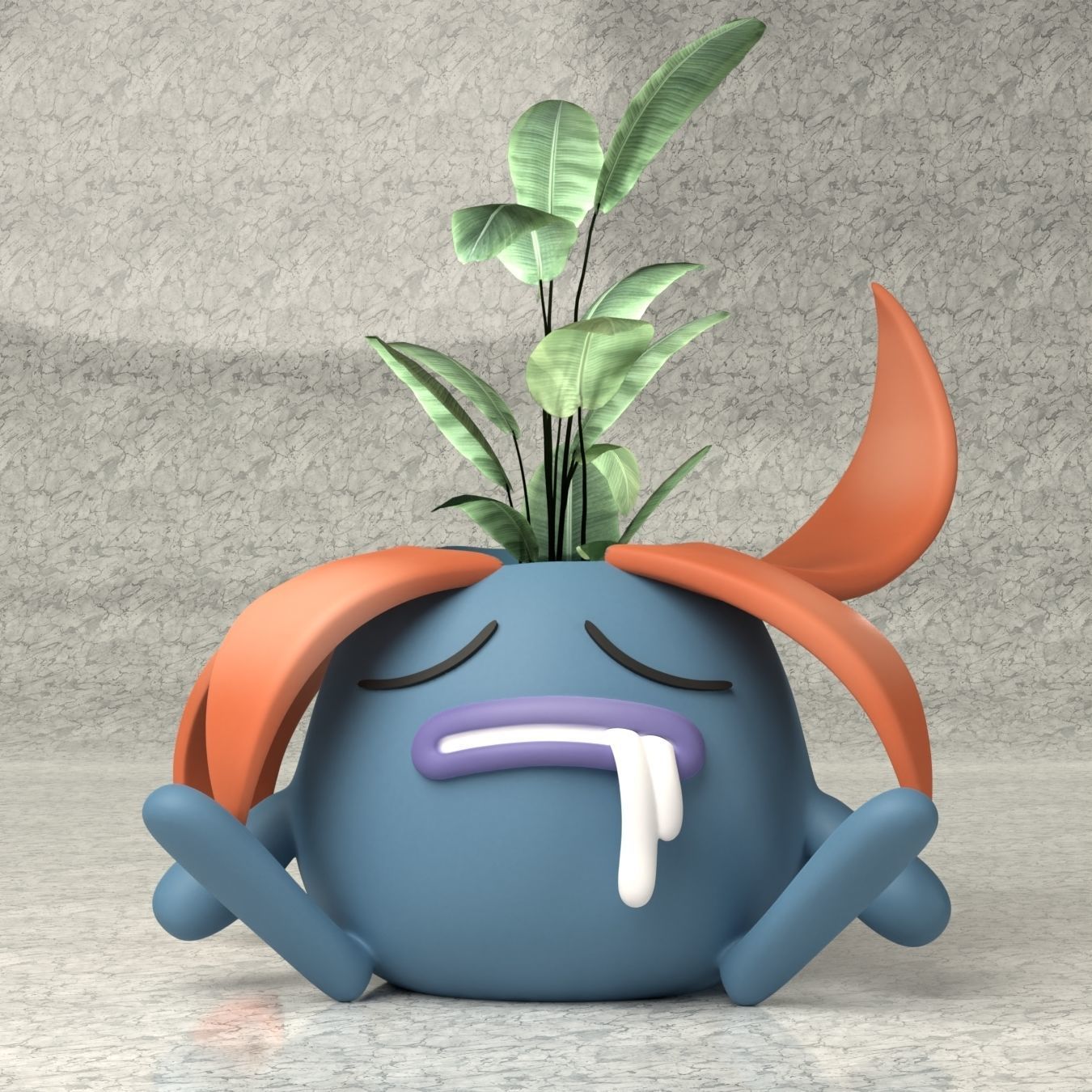 Pokemon - Plant Vase Oddish Gloom and Vileplume 3D print model_6