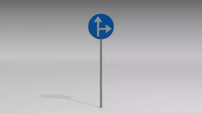 Turn right or straight