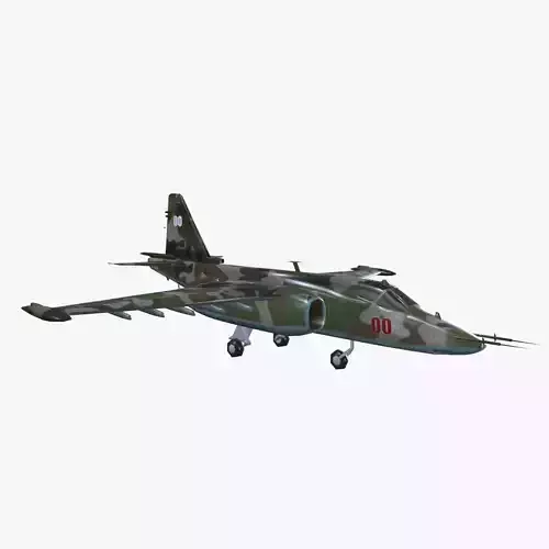 Low Poly Su-25 Frogfoot