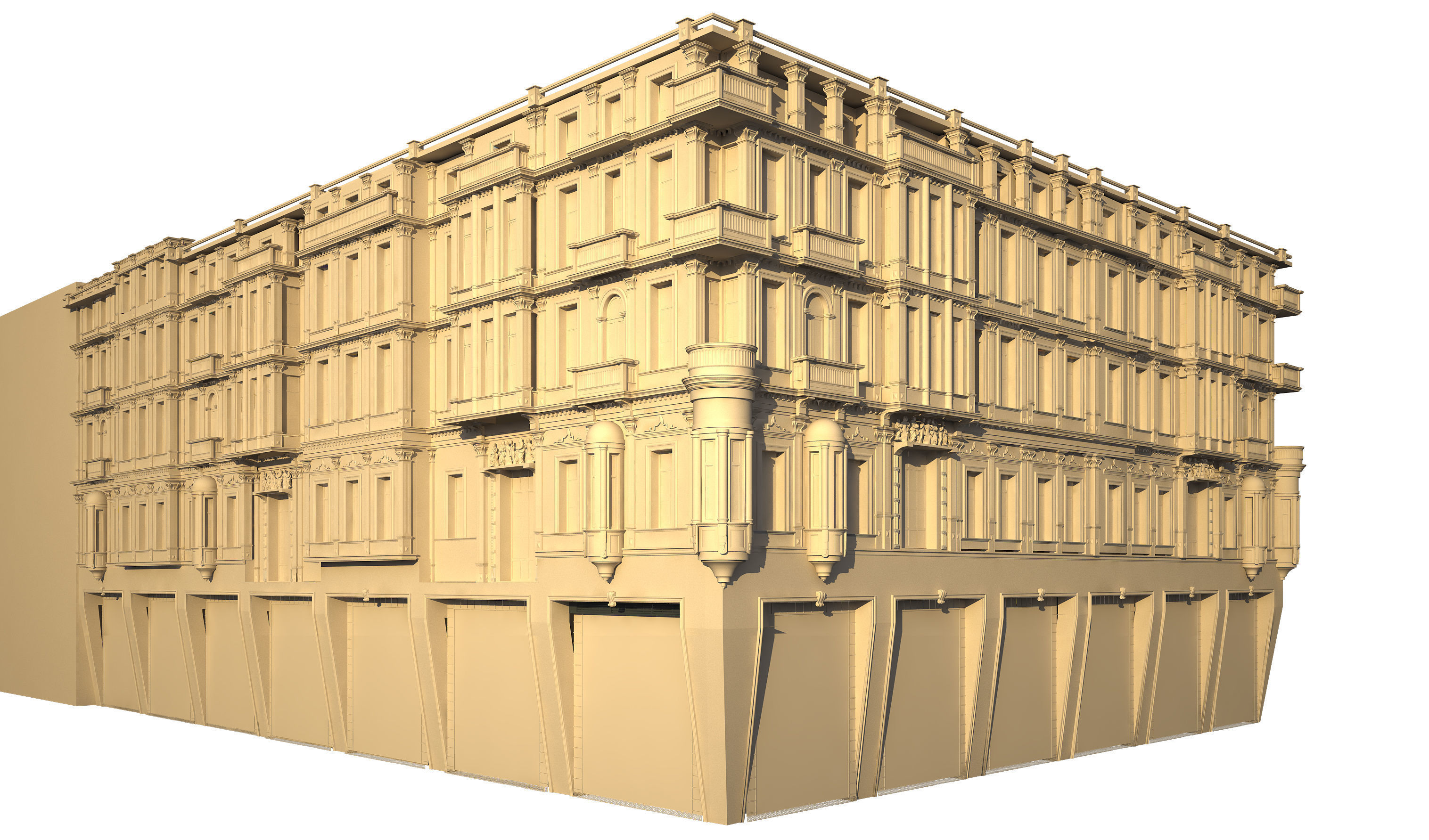 Historical Classic Building 3D model_4