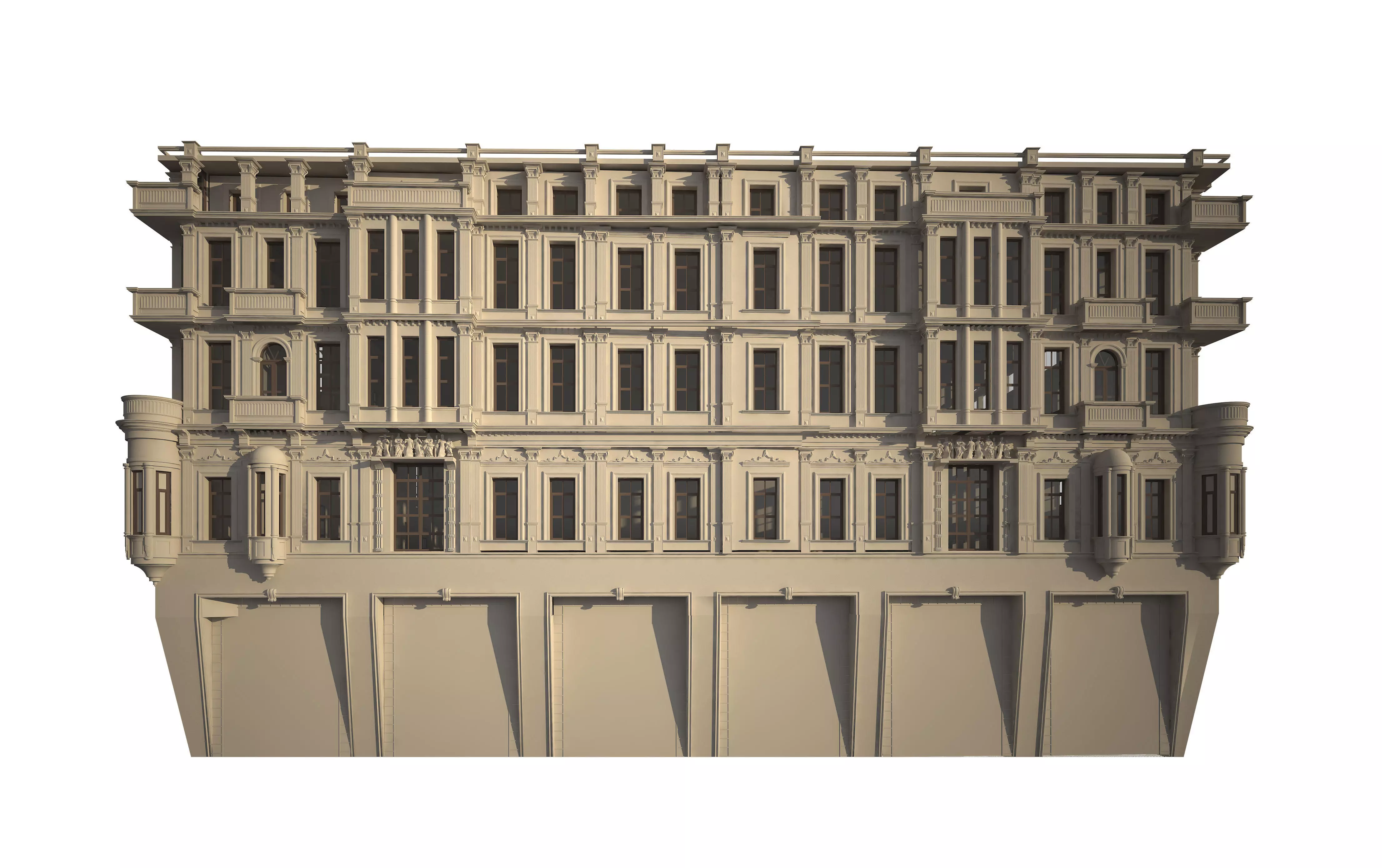 Historical Classic Building 3D model_0