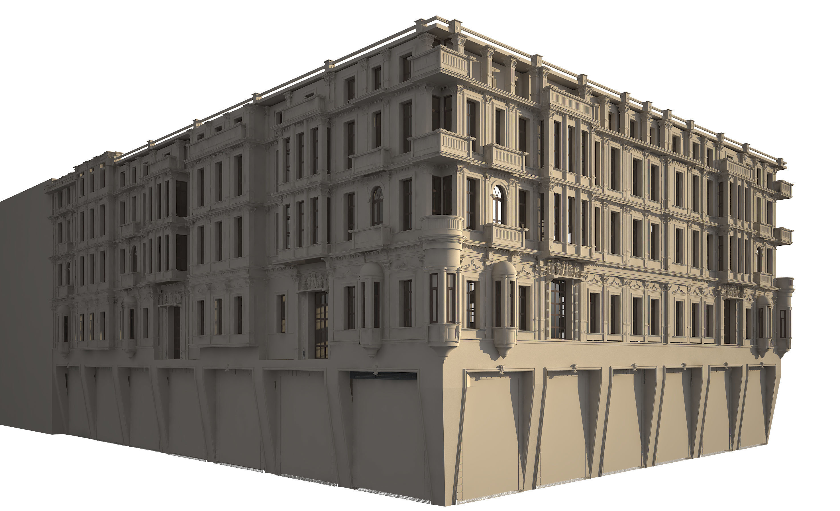Historical Classic Building 3D model_3