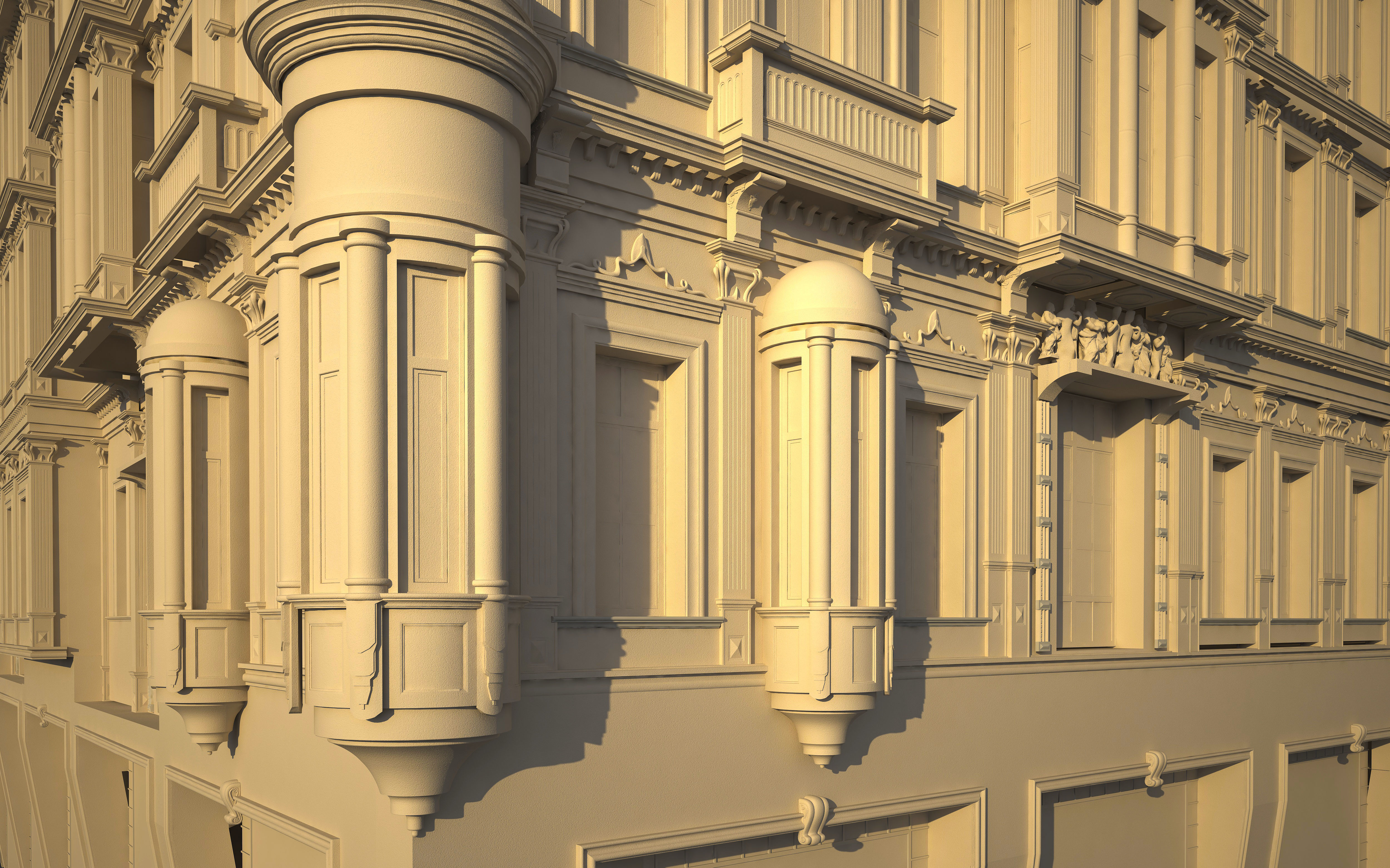 Historical Classic Building 3D model_1