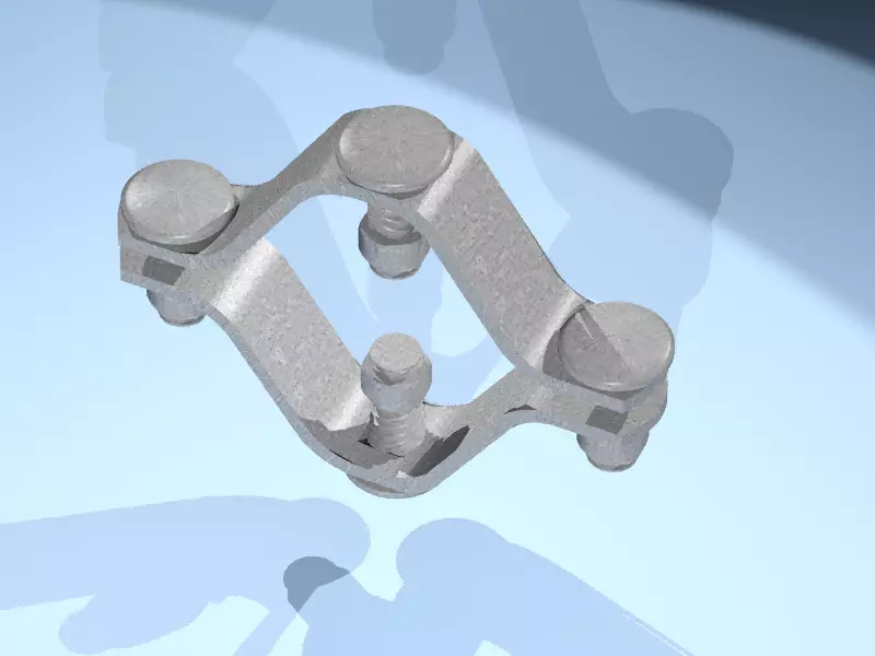 abrazadera de alta tension 3D model_0