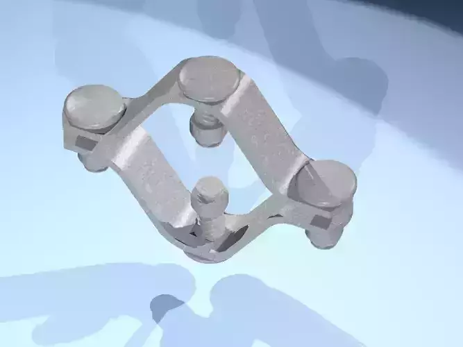 abrazadera de alta tension 3D model