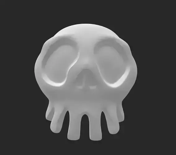 Haunted Mansion Holiday half skull 3D print model 3D print model Haunted Mansion Holiday half skull 3D print model 3D print model
