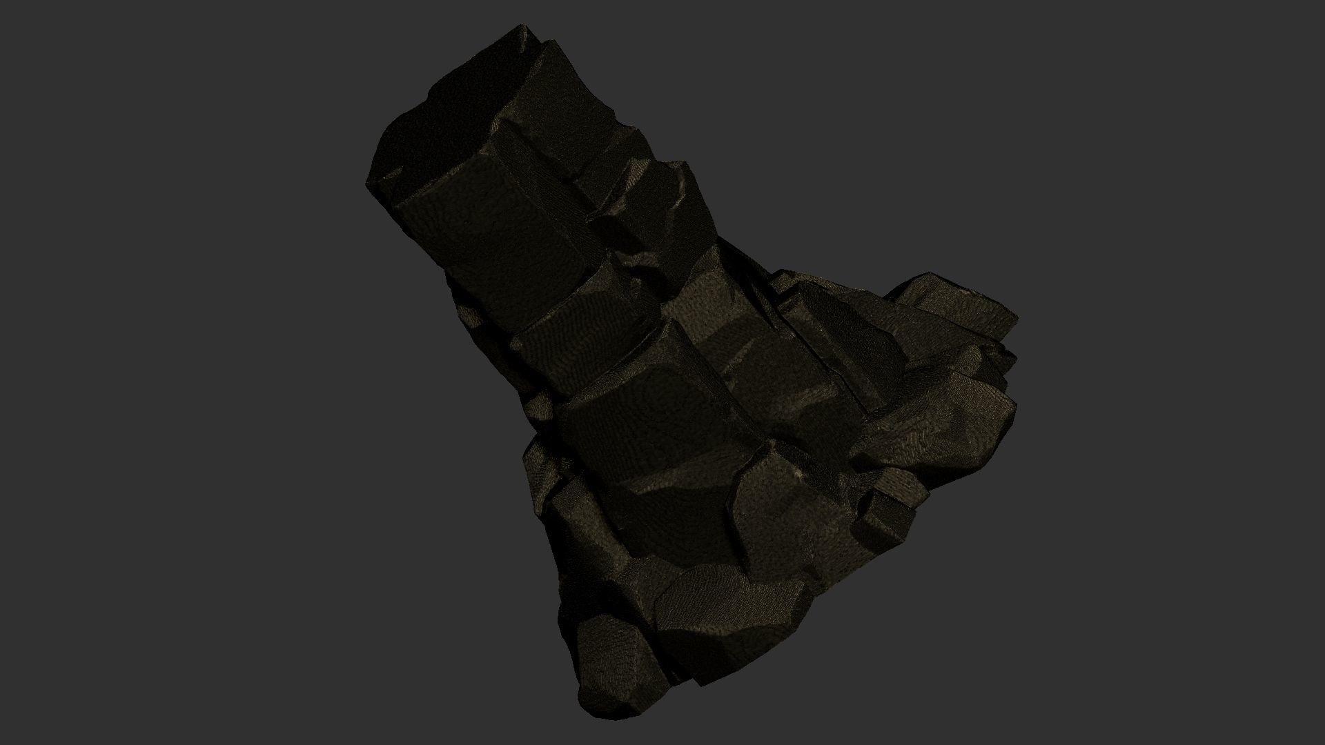 3D model of stone columns Zbrush sculpt 3D model_25