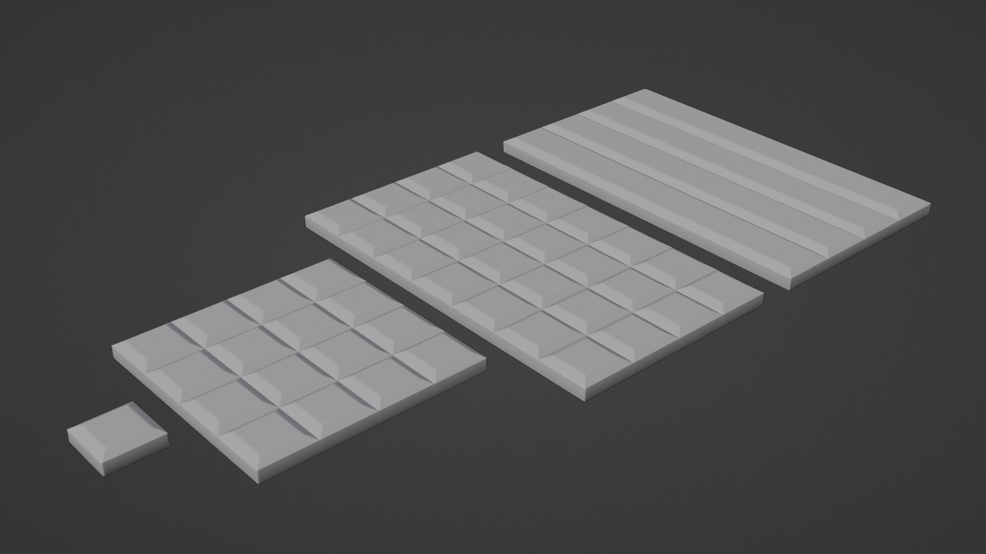 Chocolate Bars Low-poly 3D model_2