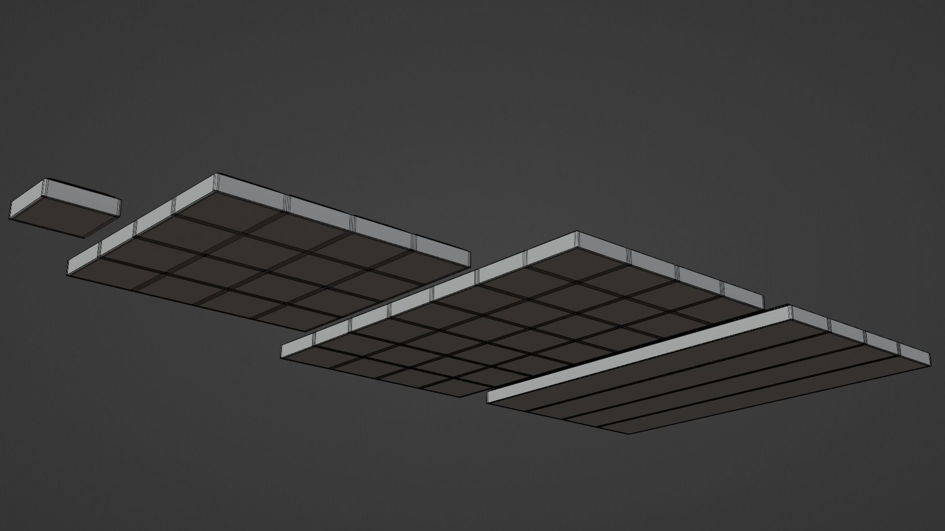 Chocolate Bars Low-poly 3D model_6