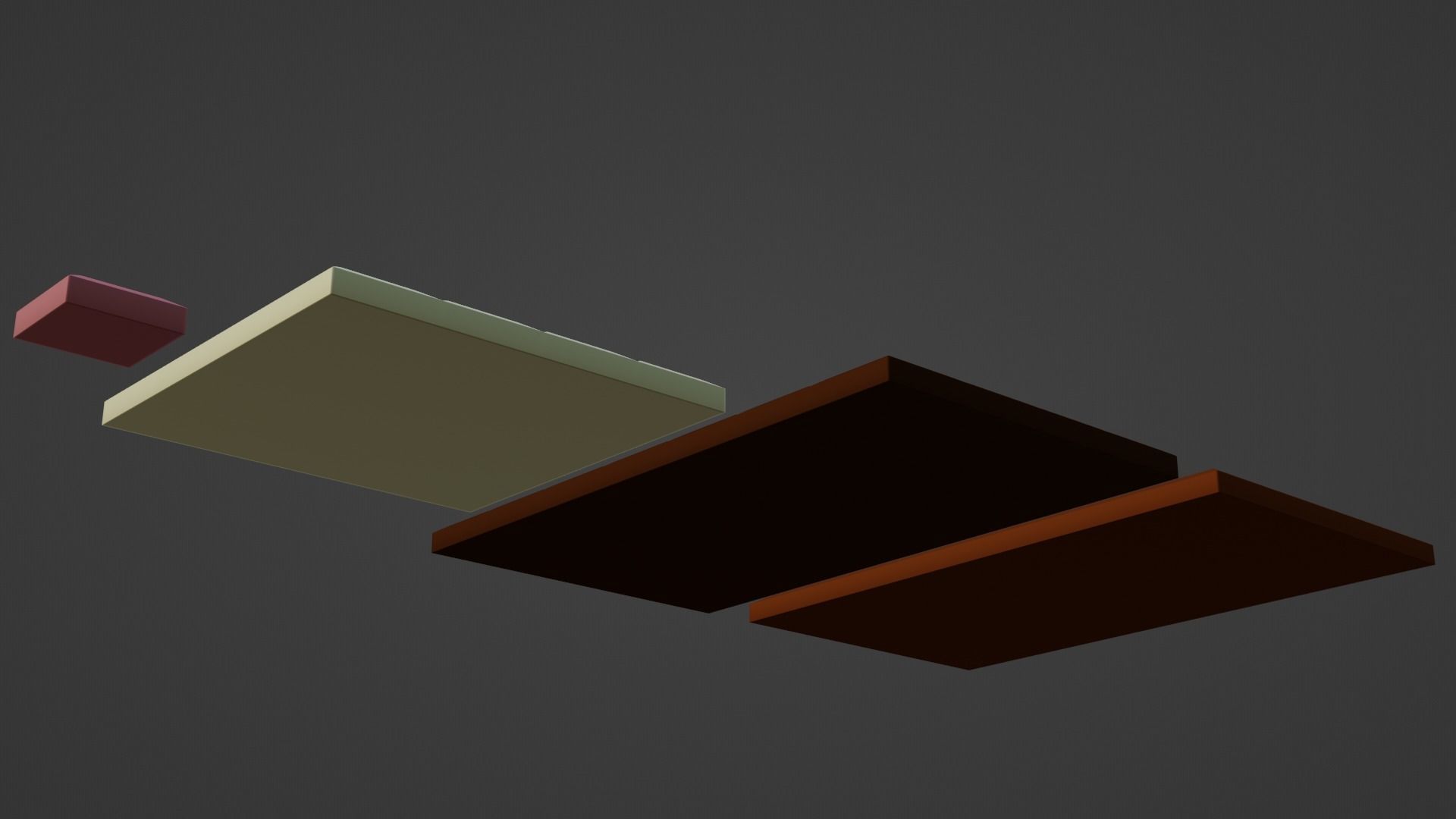 Chocolate Bars Low-poly 3D model_4