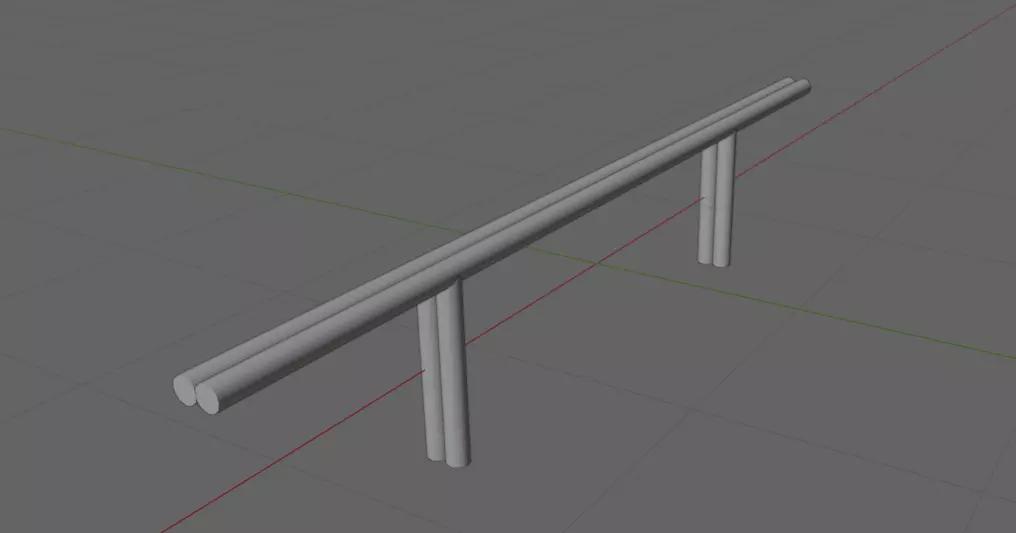 Skate Rail 1 3D model_0