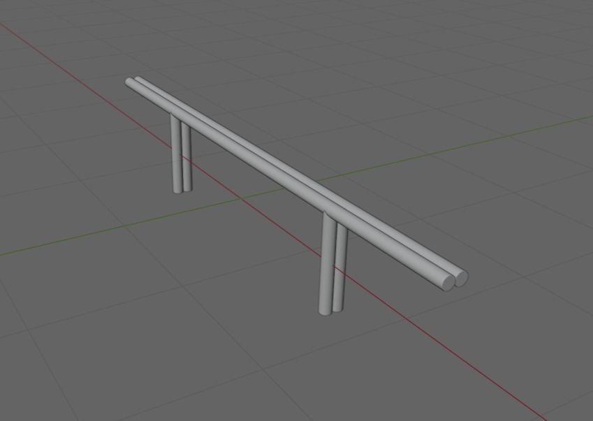 Skate Rail 1 3D model_2