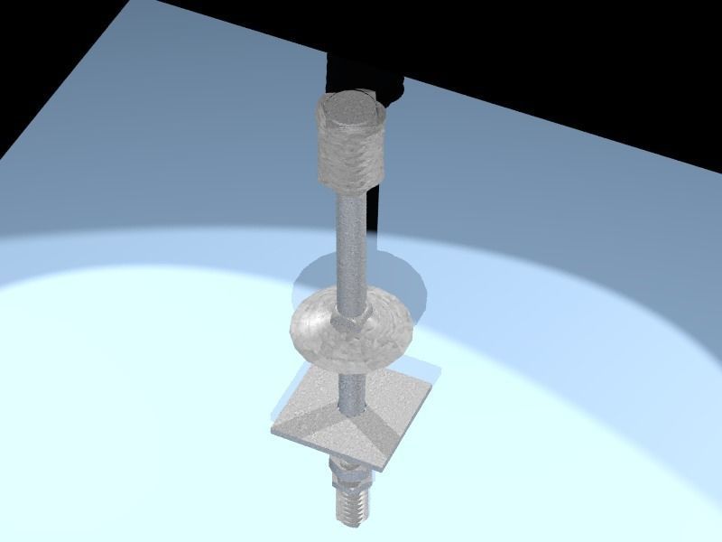 aislador para crucetas 3D model_2