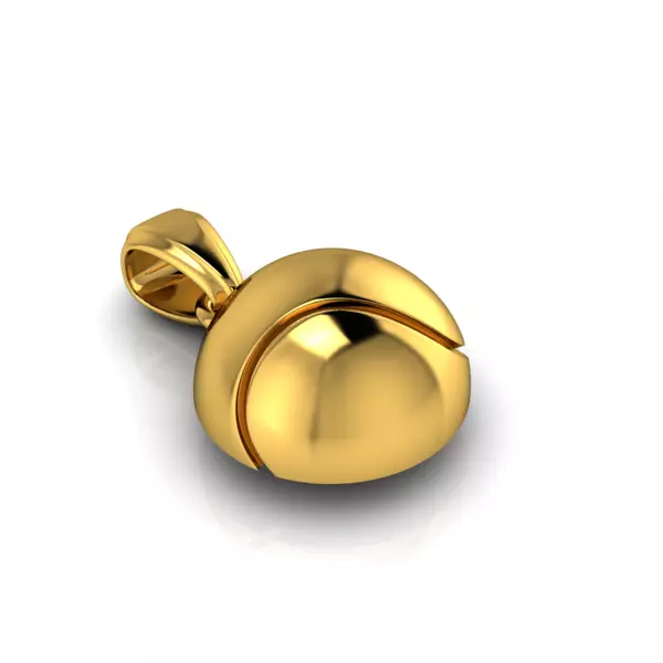 Tennis Ball Necklace tennis player Graduation charmGift 3D print model