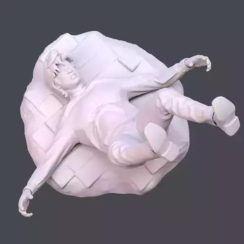 Fall down 3D print model