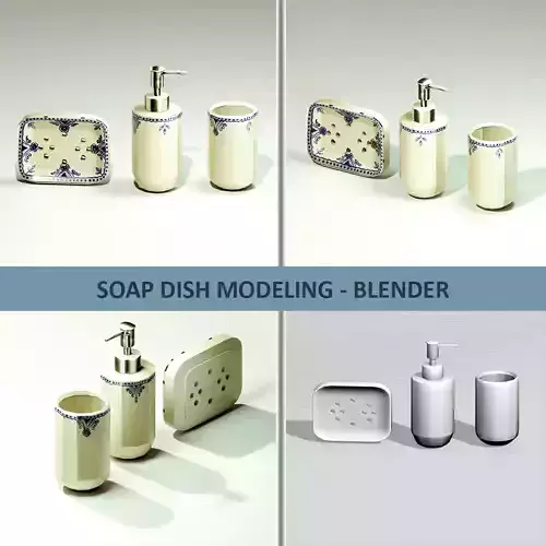 SOAP DISH MODELING IN BLENDER-CYCLES- BATHROOM AND KITCHEN