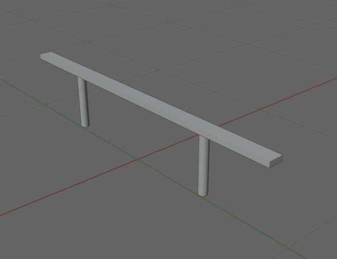 Skate Rail 2 3D model_1