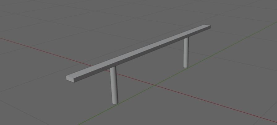 Skate Rail 2 3D model_2