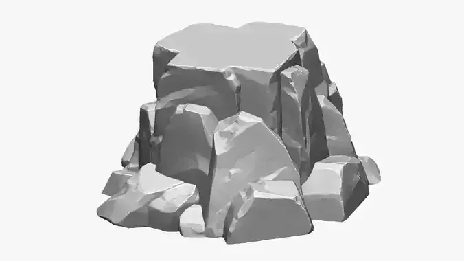 3D Mountain rock Zbrush sculpt