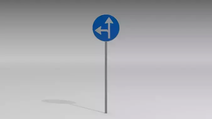 Turn left or straight