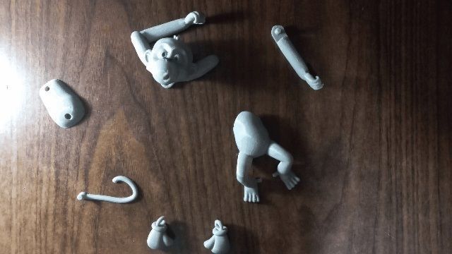 CLIMBING MONKEY 3D print model_3
