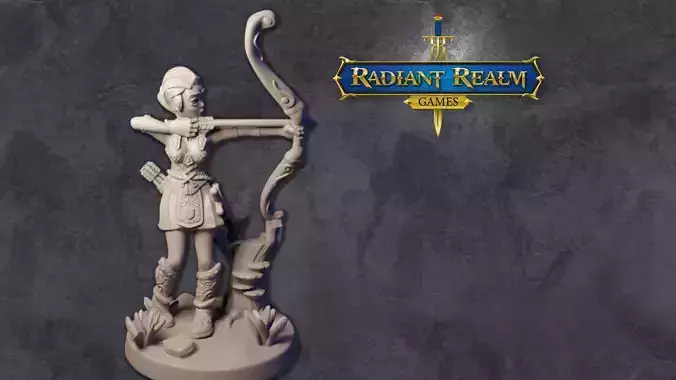 Female elf ranger - level 1 archer - anime-inspired