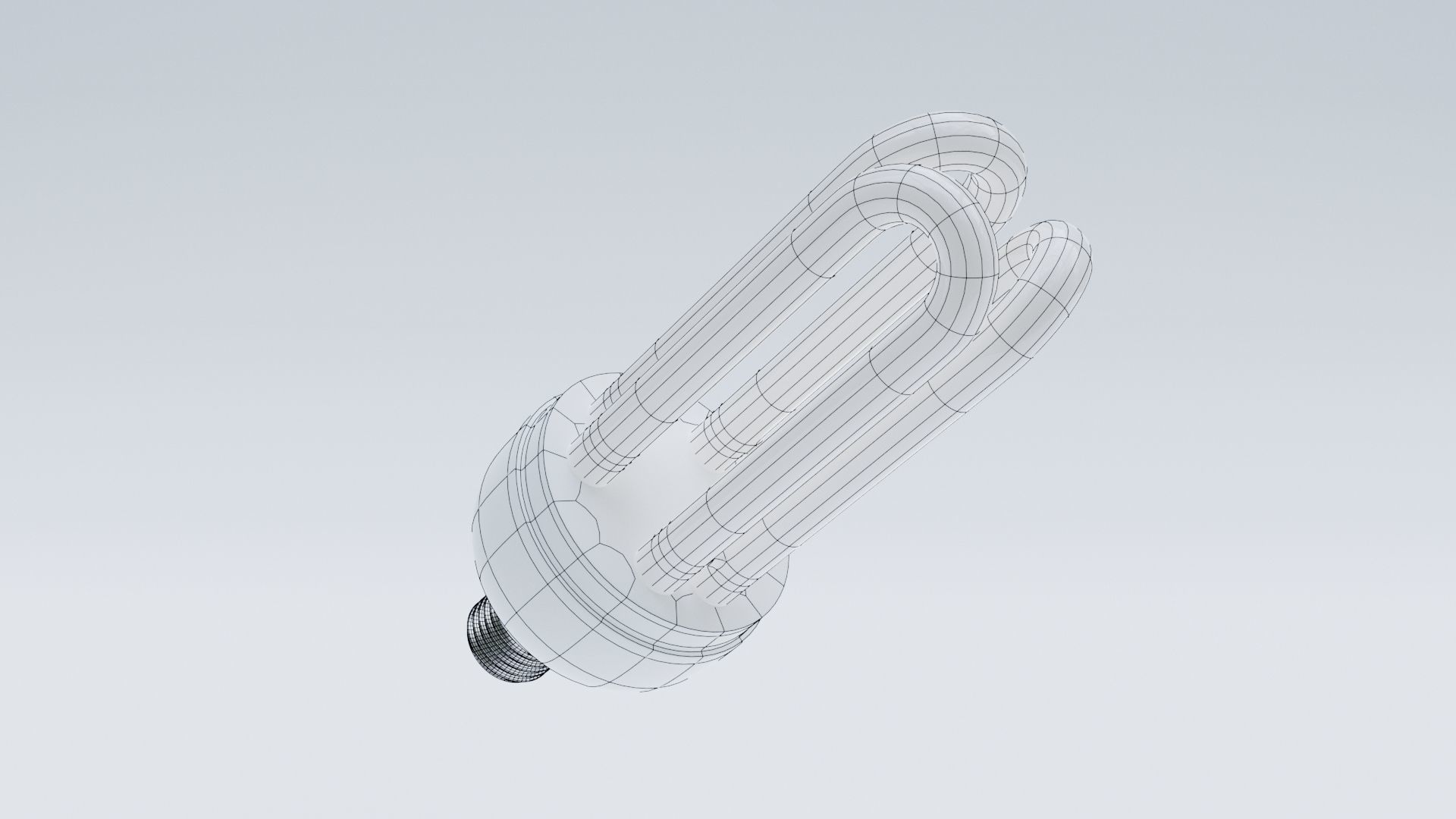 Light Bulb Low-poly 3D model_4