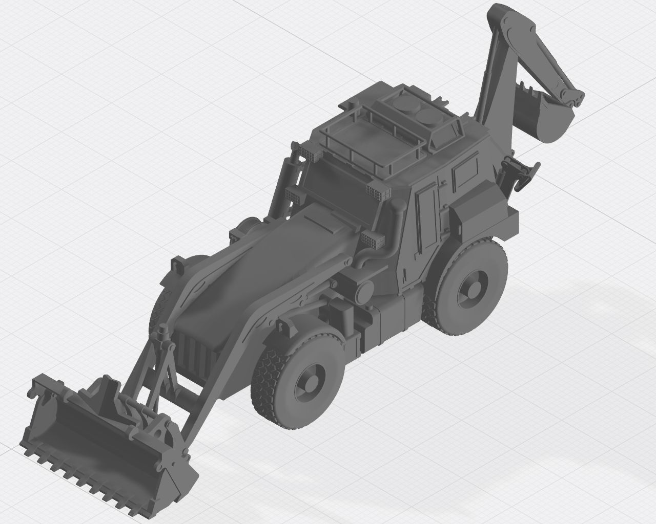 JCB HMEE - High Mobility Engineer Excavator 3D print model_1