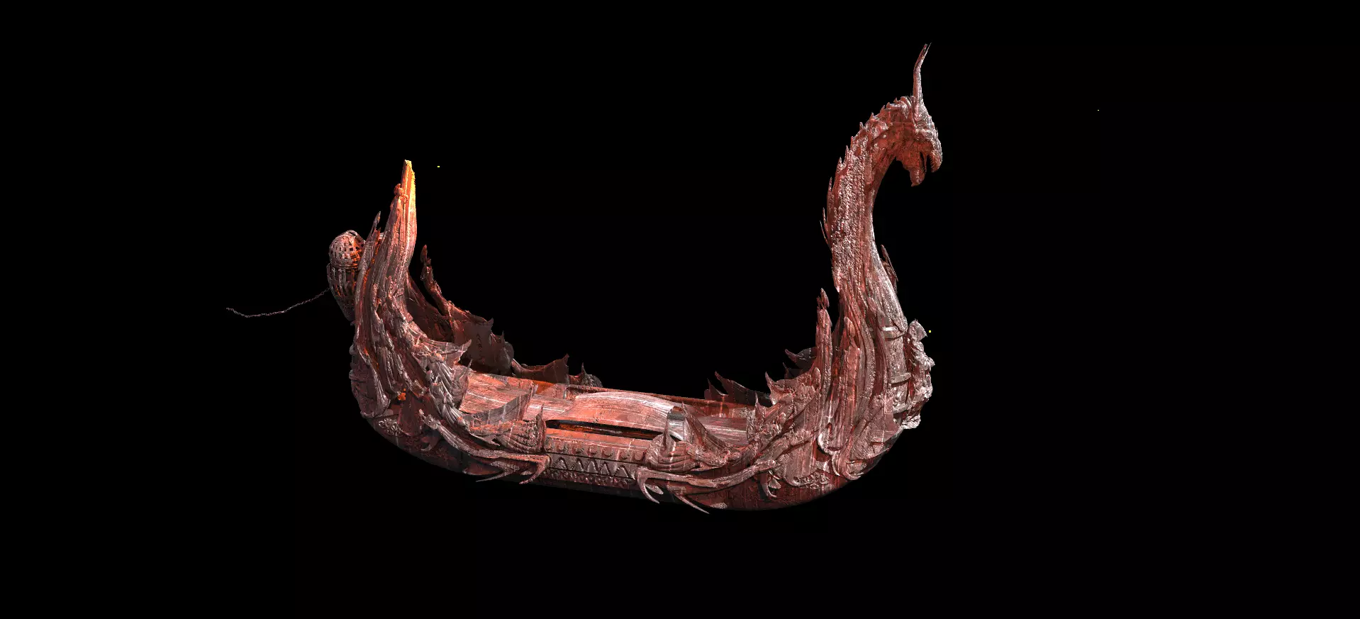 Underworld Ferry Boat small 3D model_0