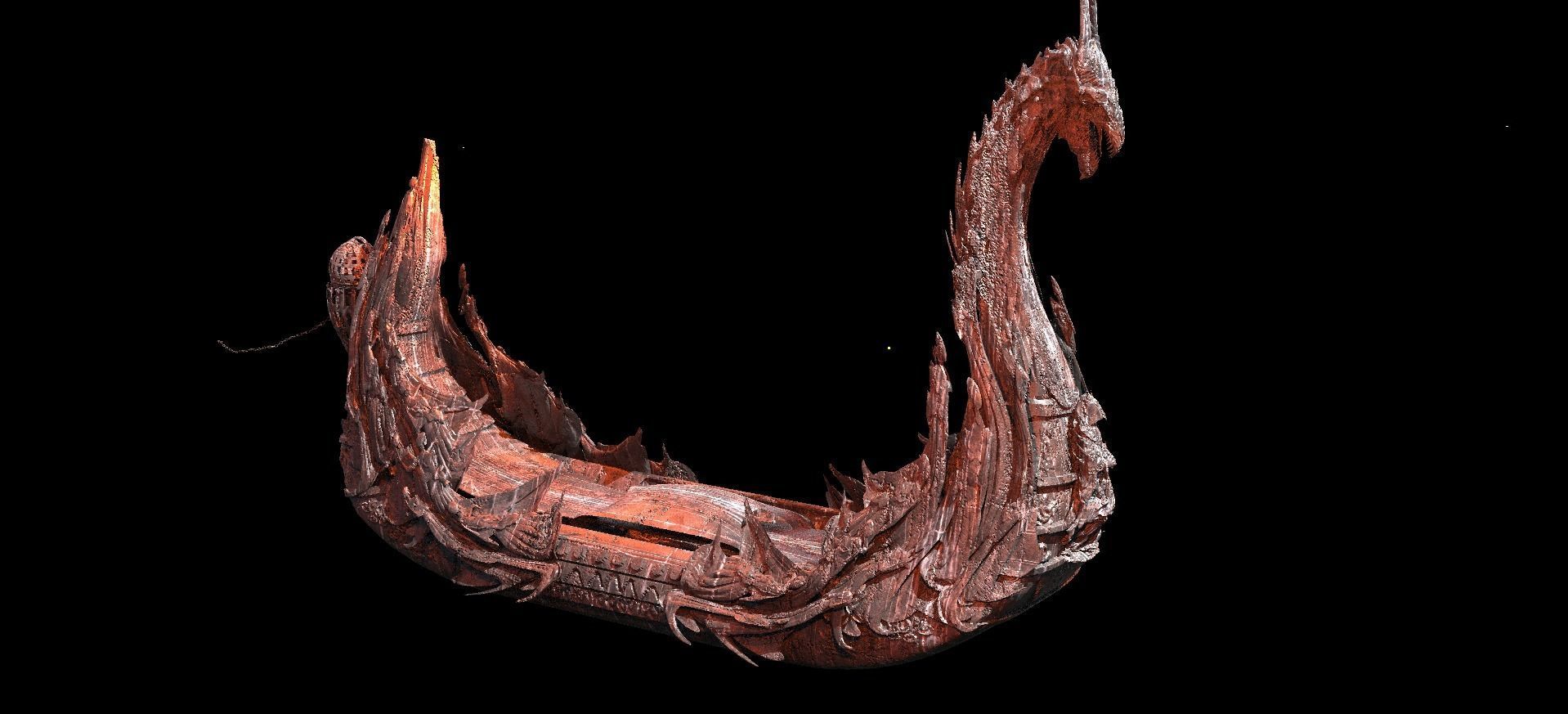 Underworld Ferry Boat small 3D model_1