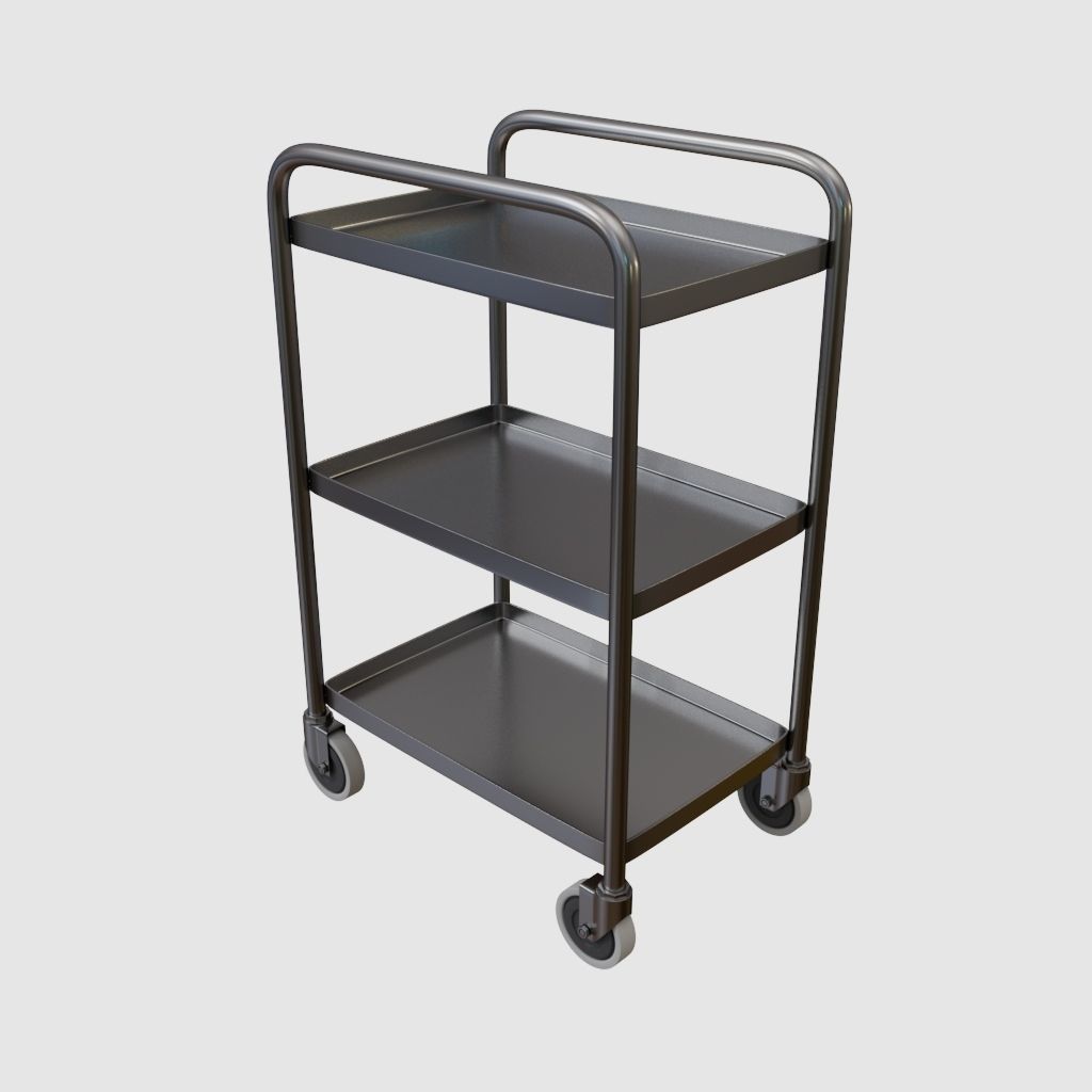 Hospital Medical Cart 3D model CGTrader