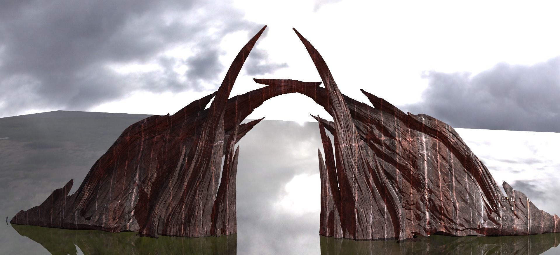 River styx Rocks 3  3D model_2