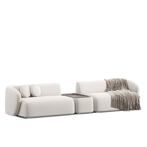 Rene Sofa by Meridiani Set 4 3D model 4