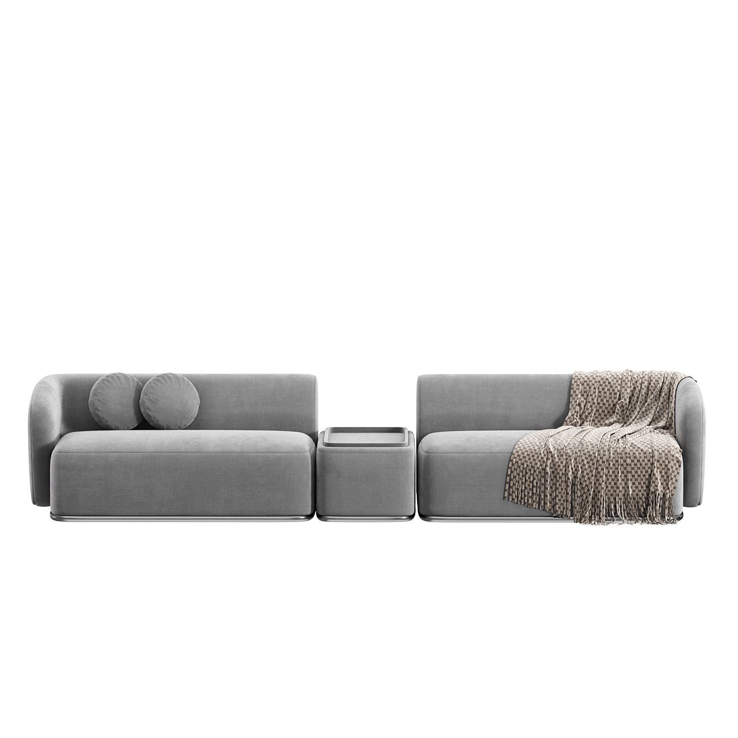 Rene Sofa by Meridiani Set 4 3D model_5