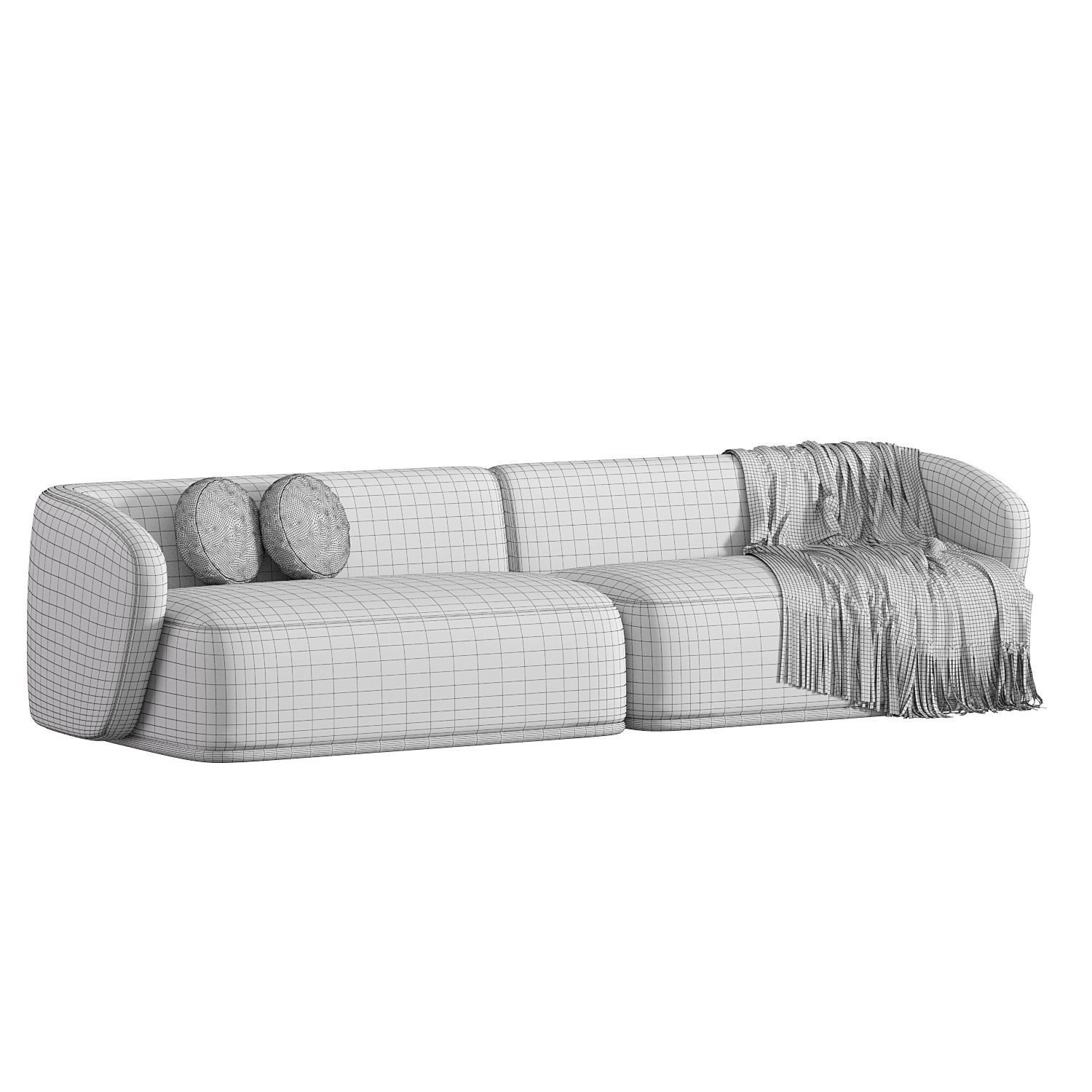 Rene Sectional Sofa 3D model_3