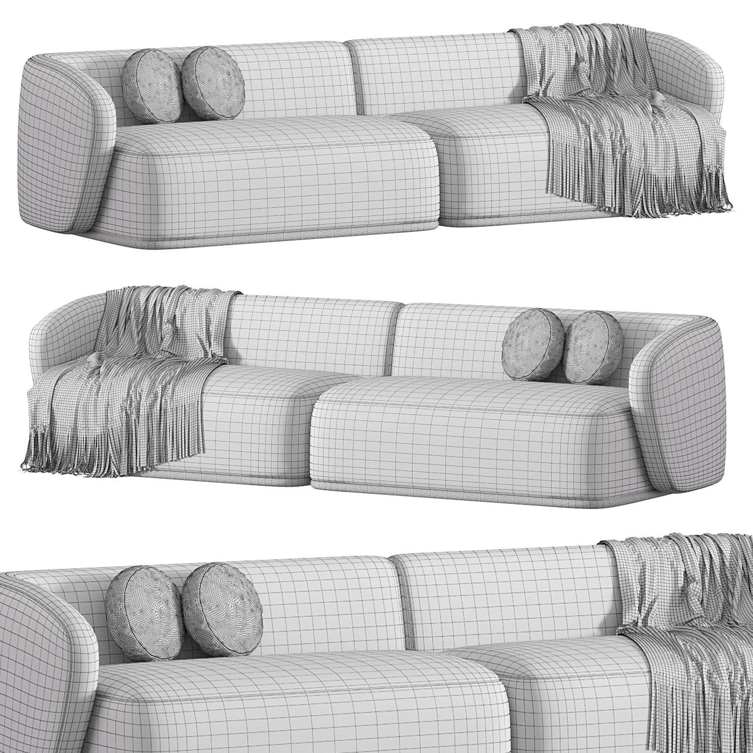 Rene Sectional Sofa 3D model_8