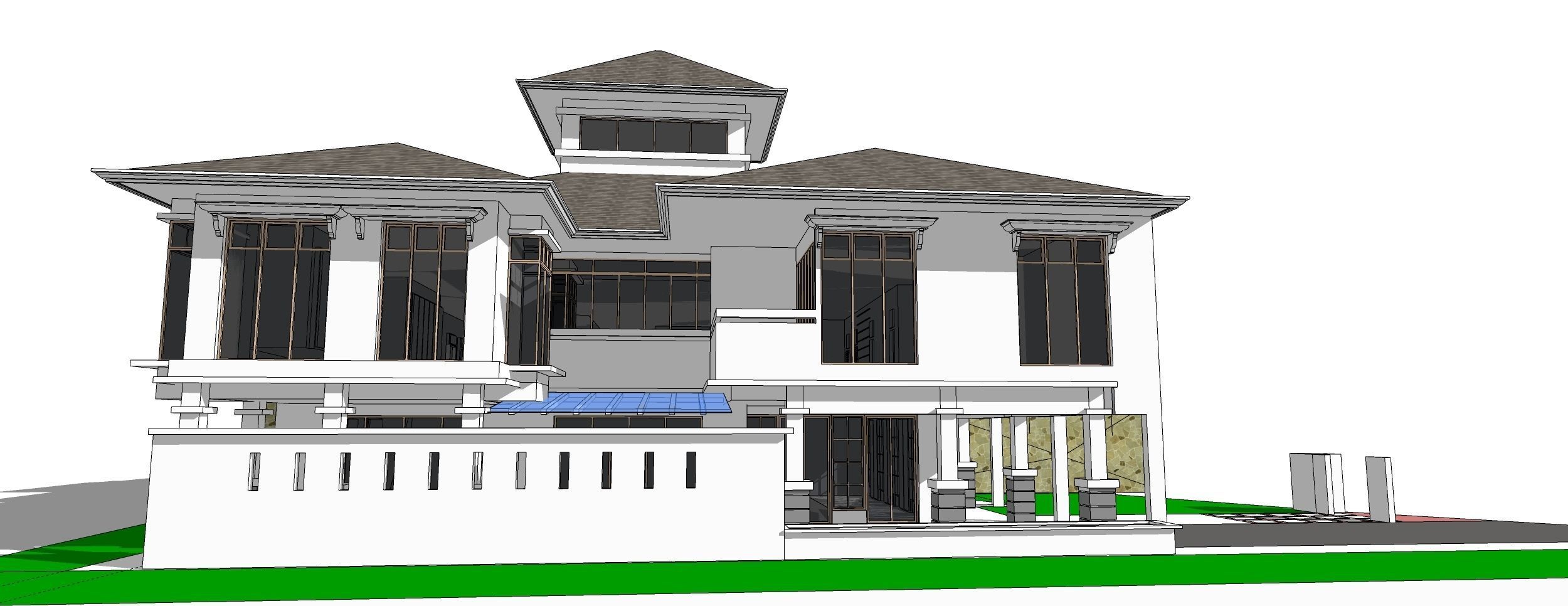 Banglow18 3D model_2