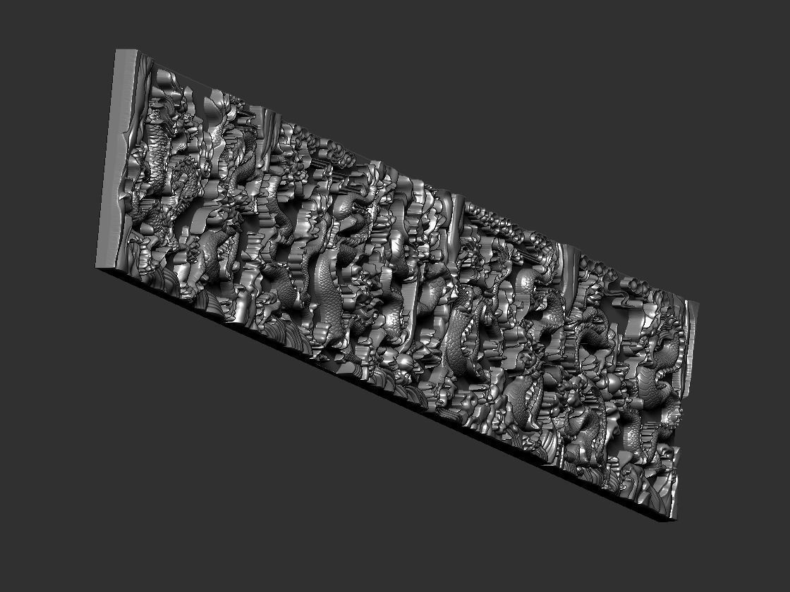 Nine Dragons 4 3D print model_2