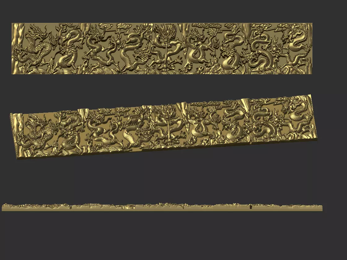 Nine Dragons 4 3D print model_0