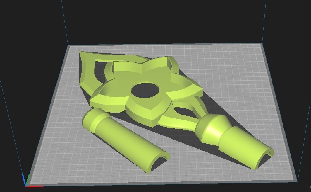 LOL Lux Star Guardian Staff and accessories 3D print model_7