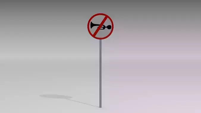 Horn prohibited  3D model