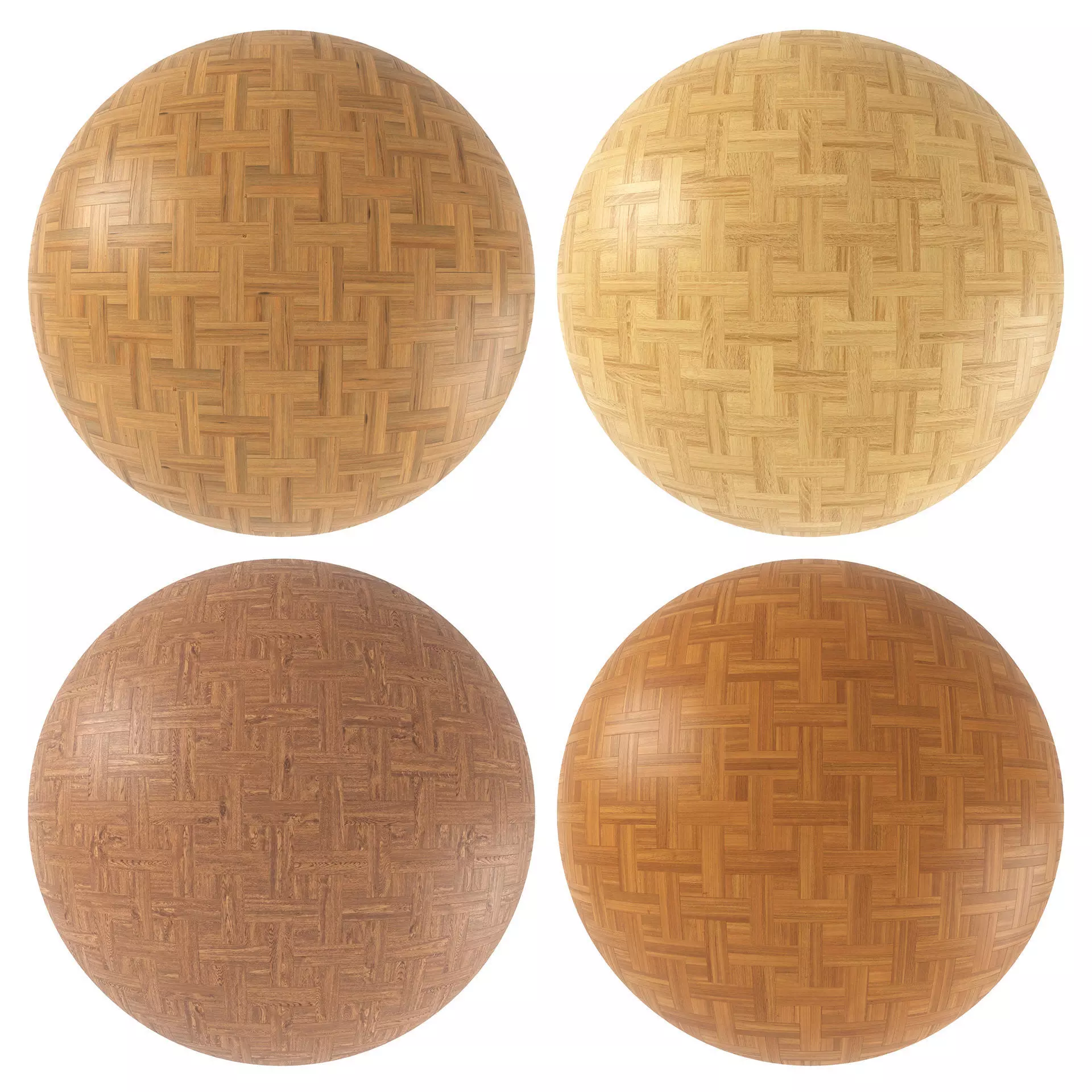 Parquet - Laminate - Wooden floor 4 in 1 3D model_0
