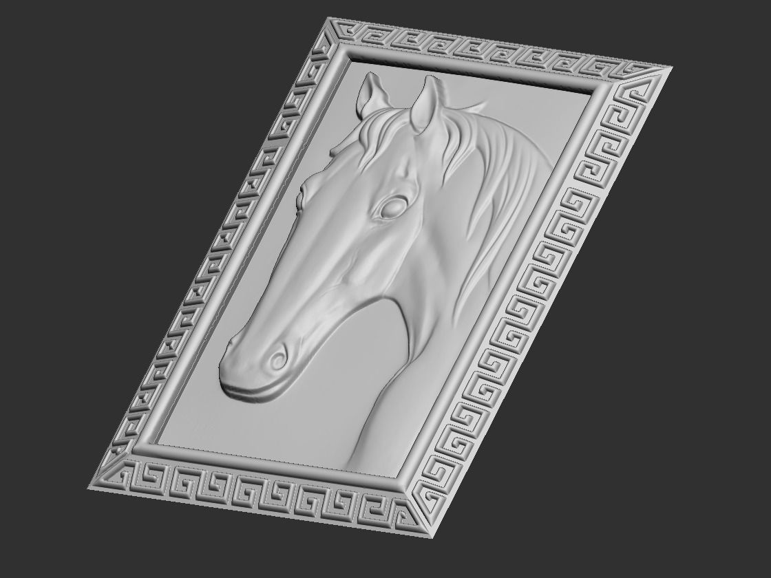 Horse Pendant 3D print model_6